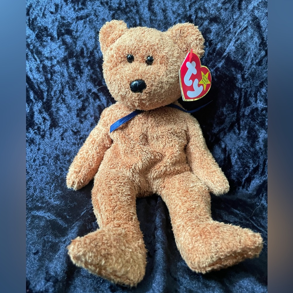 Vintage Ty Beanie Baby Fuzz  ‘98 Hang Tag ‘99 Tush Tag